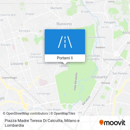 Mappa Piazza Madre Teresa Di Calcutta