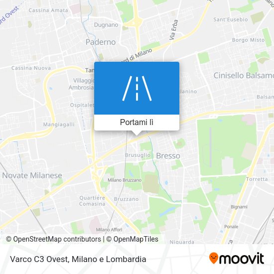 Mappa Varco C3 Ovest