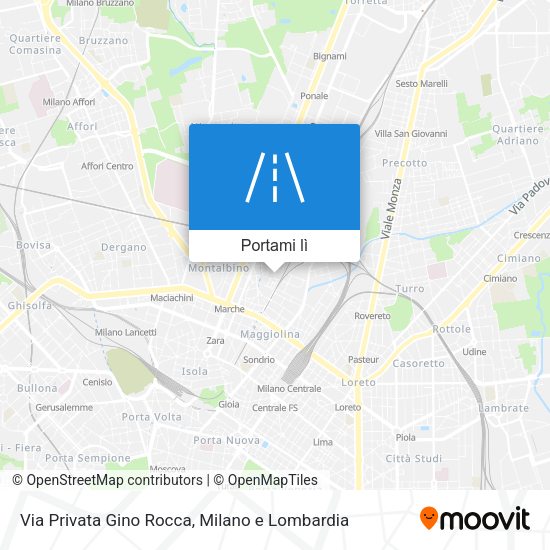 Mappa Via Privata Gino Rocca