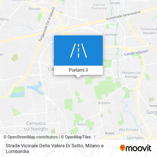Mappa Strada Vicinale Della Valera Di Sotto