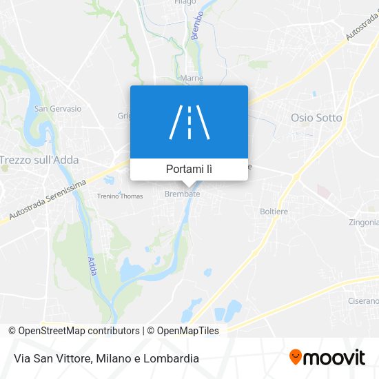 Mappa Via San Vittore