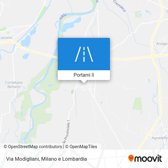 Mappa Via Modigliani