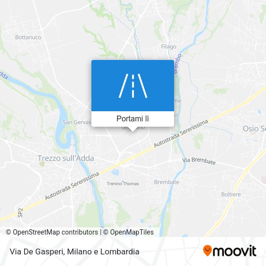 Mappa Via De Gasperi