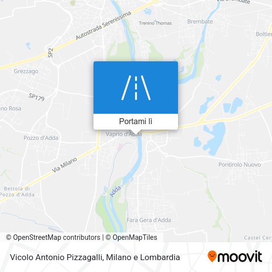 Mappa Vicolo Antonio Pizzagalli