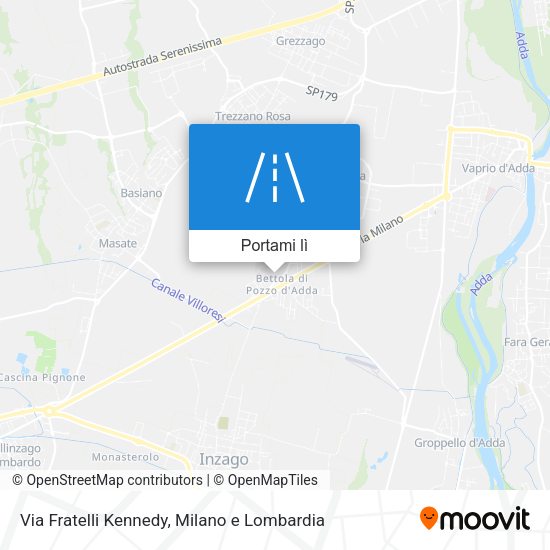Mappa Via Fratelli Kennedy