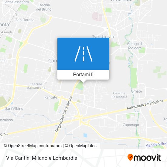 Mappa Via Cantin