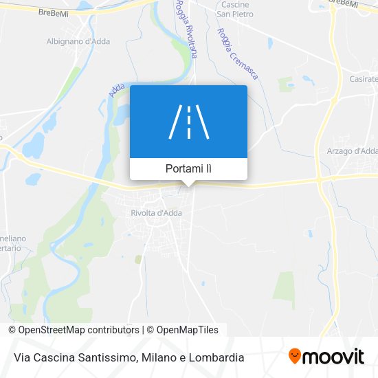 Mappa Via Cascina Santissimo