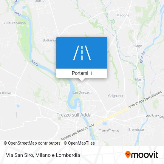 Mappa Via San Siro