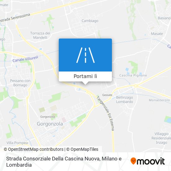 Mappa Strada Consorziale Della Cascina Nuova