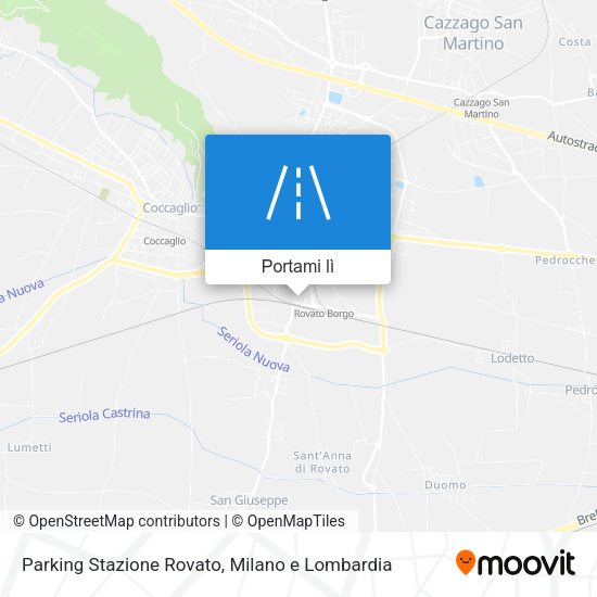 Mappa Parking Stazione Rovato