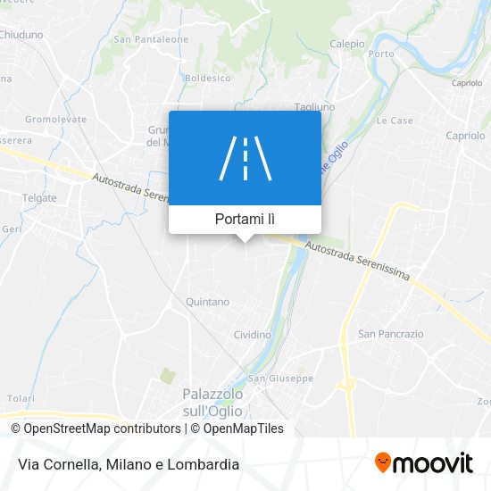 Mappa Via Cornella