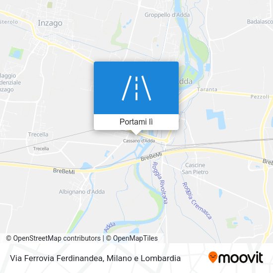 Mappa Via Ferrovia Ferdinandea