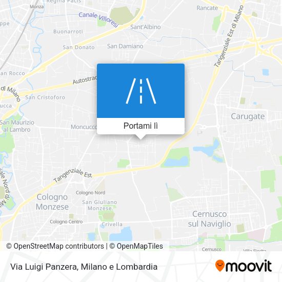 Mappa Via Luigi Panzera
