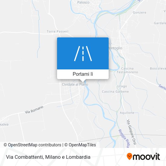 Mappa Via Combattenti