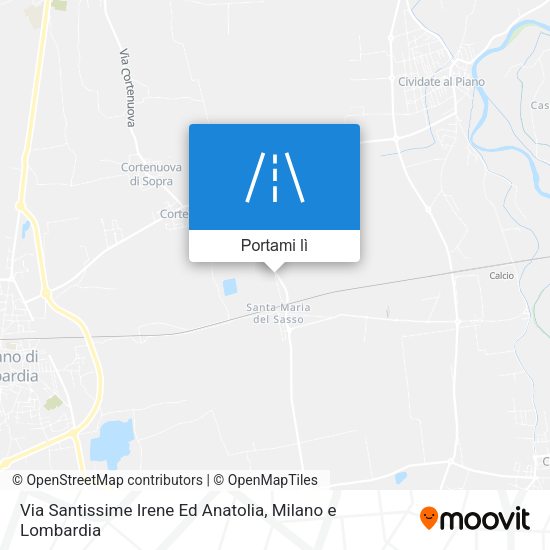 Mappa Via Santissime Irene Ed Anatolia