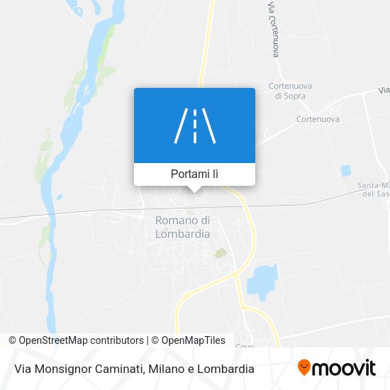 Mappa Via Monsignor Caminati