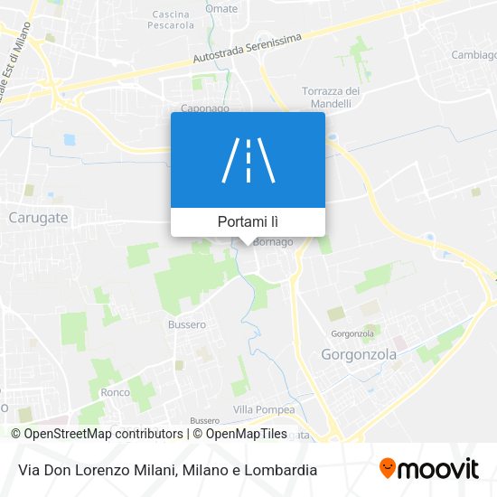Mappa Via Don Lorenzo Milani