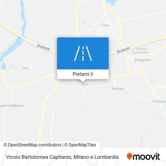 Mappa Vicolo Bartolomea Capitanio