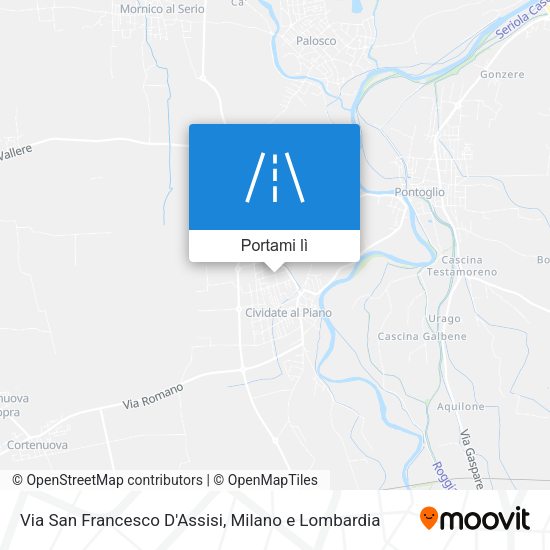 Mappa Via San Francesco D'Assisi