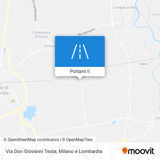 Mappa Via Don Giovanni Testa