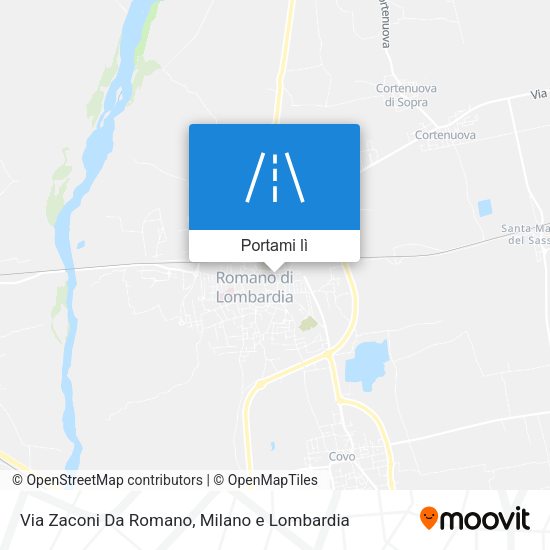 Mappa Via Zaconi Da Romano