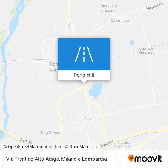 Mappa Via Trentino Alto Adige