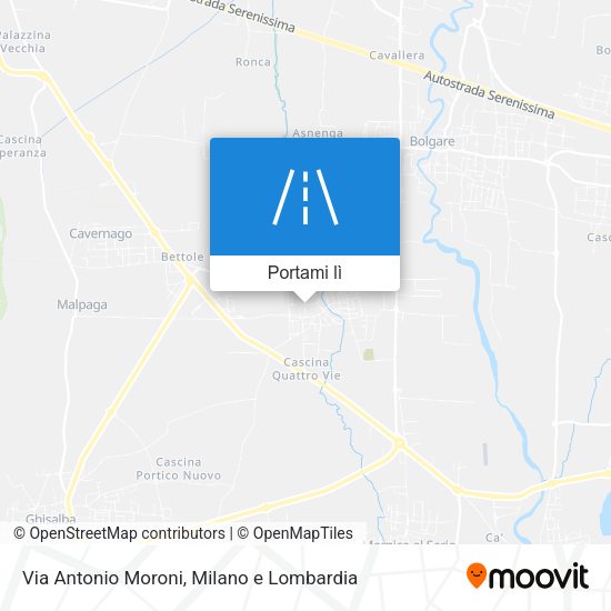 Mappa Via Antonio Moroni