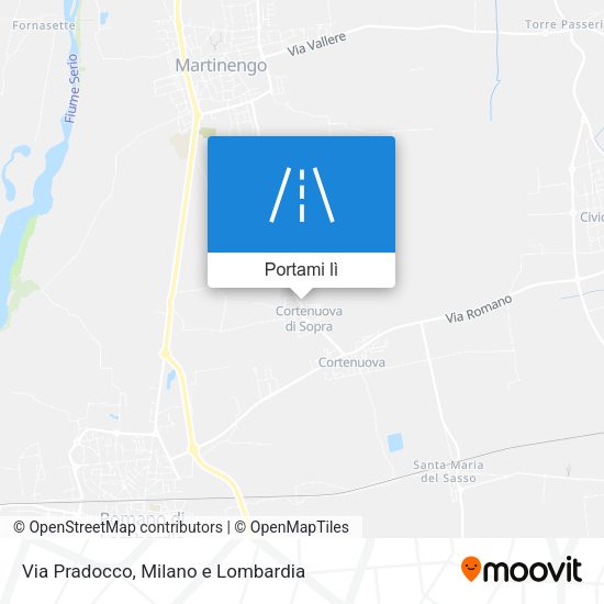 Mappa Via Pradocco