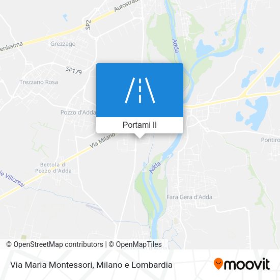 Mappa Via Maria Montessori