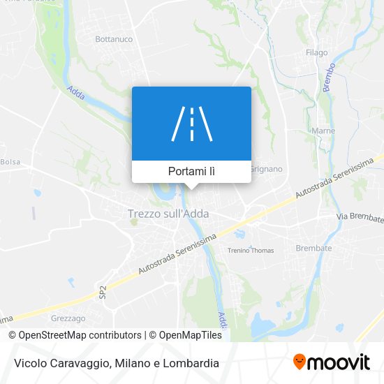 Mappa Vicolo Caravaggio