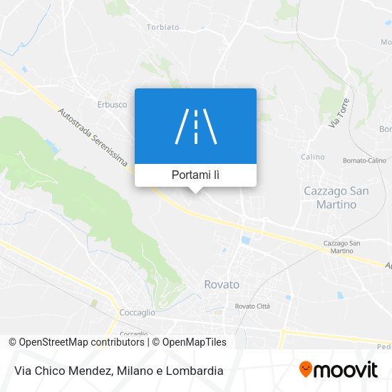 Mappa Via Chico Mendez