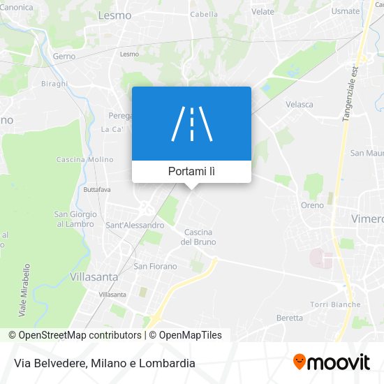 Mappa Via Belvedere