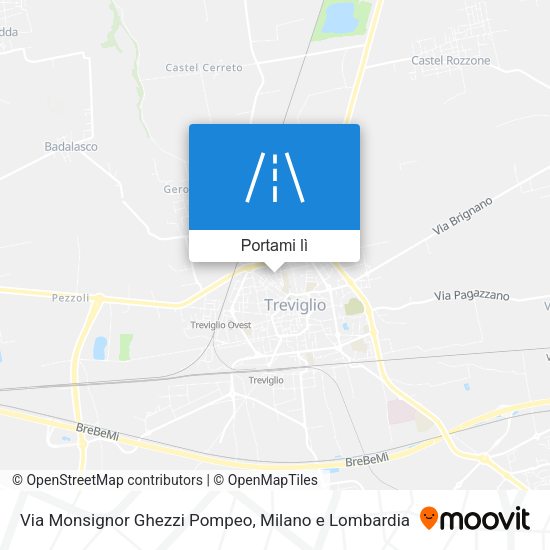 Mappa Via Monsignor Ghezzi Pompeo