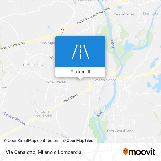 Mappa Via Canaletto