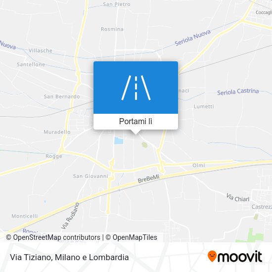 Mappa Via Tiziano