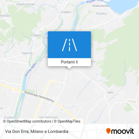 Mappa Via Don Erra