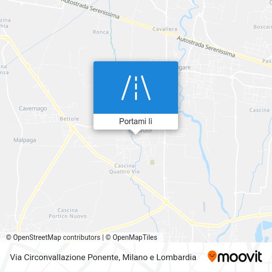 Mappa Via Circonvallazione Ponente
