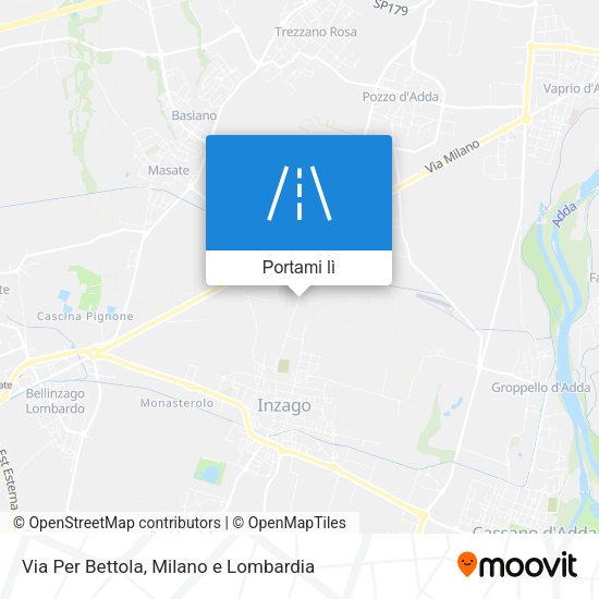 Mappa Via Per Bettola