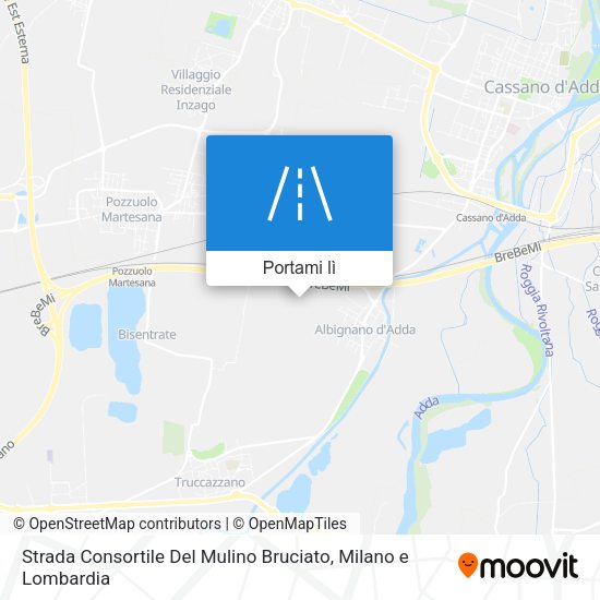 Mappa Strada Consortile Del Mulino Bruciato