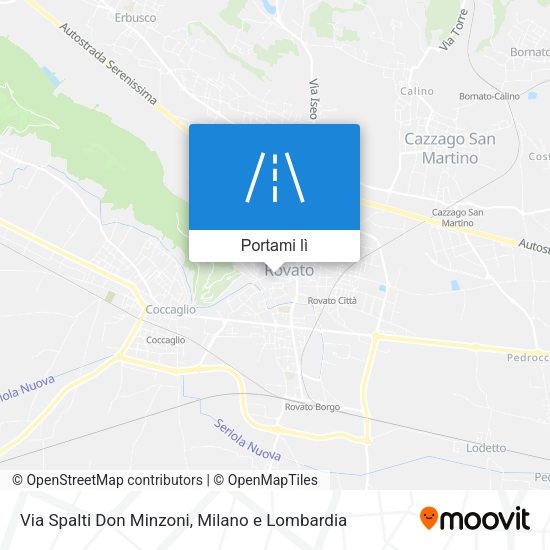 Mappa Via Spalti Don Minzoni