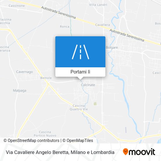 Mappa Via Cavaliere Angelo Beretta