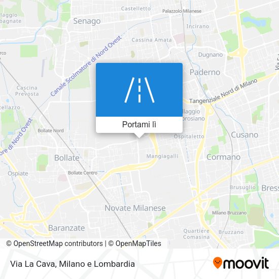Mappa Via La Cava