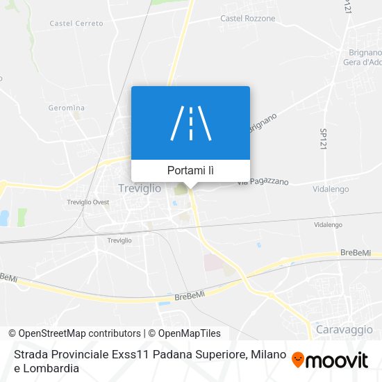 Mappa Strada Provinciale Exss11 Padana Superiore