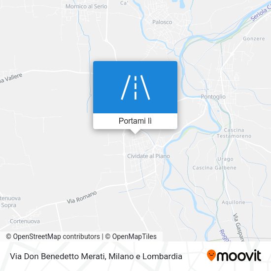Mappa Via Don Benedetto Merati
