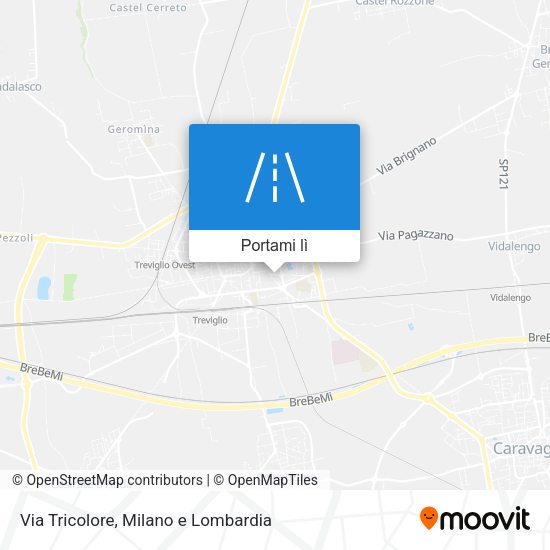 Mappa Via Tricolore