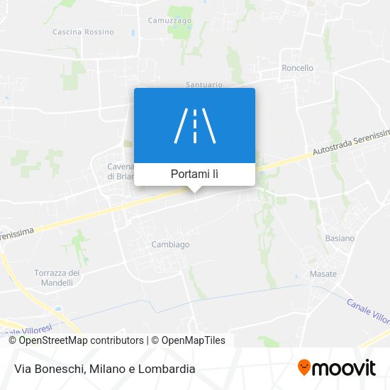Mappa Via Boneschi