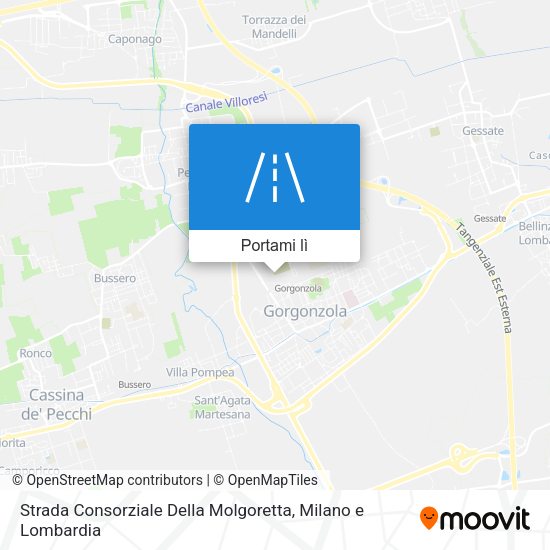 Mappa Strada Consorziale Della Molgoretta