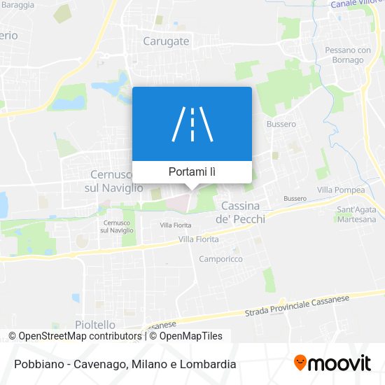 Mappa Pobbiano - Cavenago