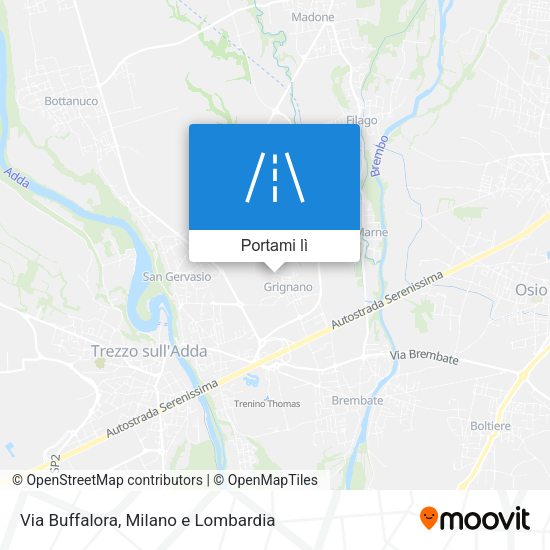 Mappa Via Buffalora