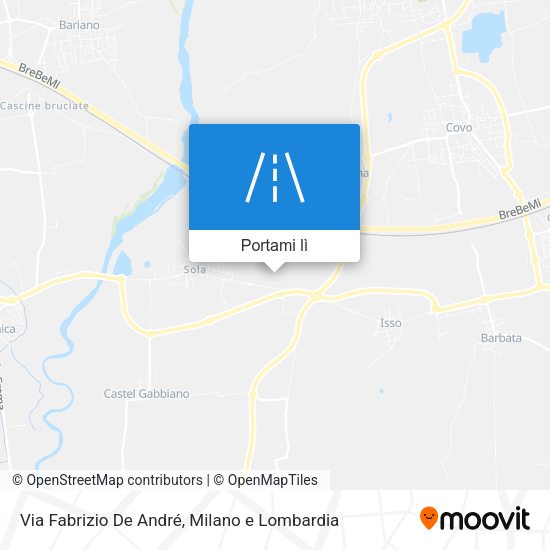 Mappa Via Fabrizio De André